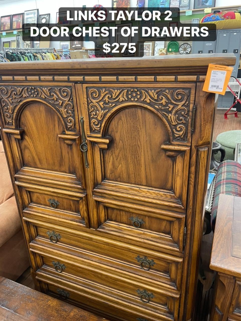 Wooden chest of drawers at Nearly New Consignment